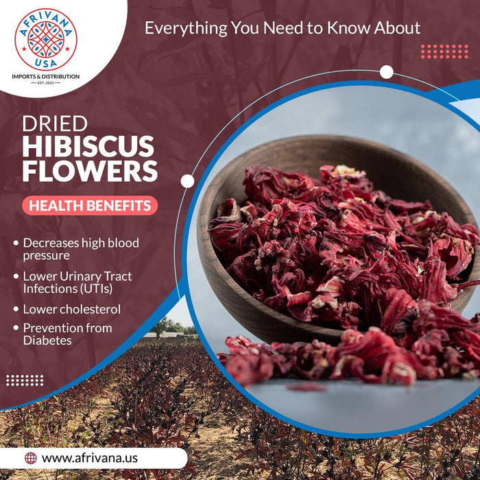 Hibiscus Flower (Hibiscus Sabdariffa, Sorrel, Bissap, Flor de Jamaica, Zobo) | AFRIVANA - Wholesale Bulk African Superfoods