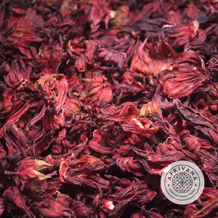 Vibrant dried hibiscus flowers 